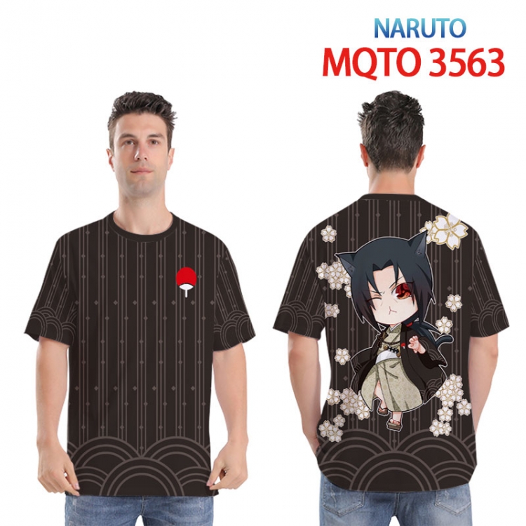 Naruto Full color printed short sleeve T-shirt 2XS-4XL 9 sizes   MQTO3563