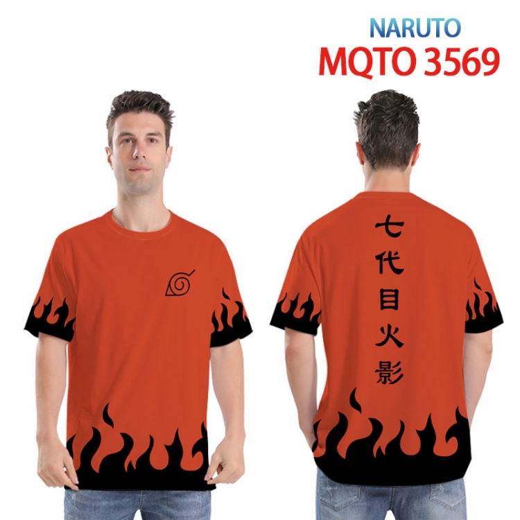 Naruto Full color printed short sleeve T-shirt 2XS-4XL 9 sizes   MQTO3569