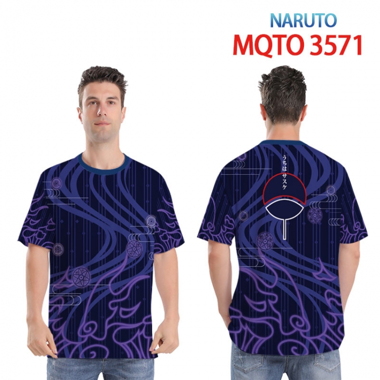 Naruto Full color printed short sleeve T-shirt 2XS-4XL 9 sizes   MQTO3571