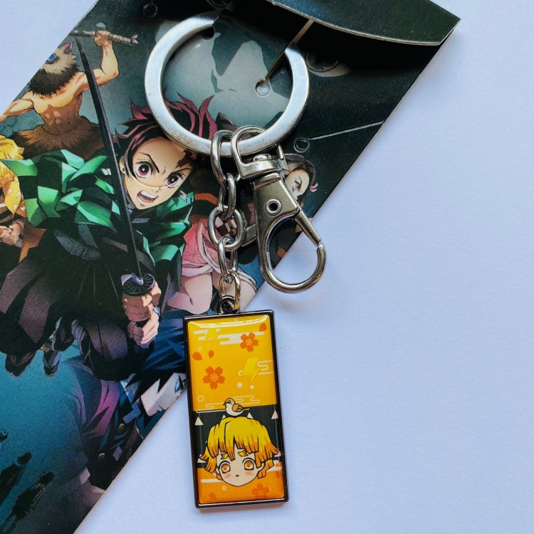 Demon Slayer Kimets Animation metal keychain pendant price for 5 pcs