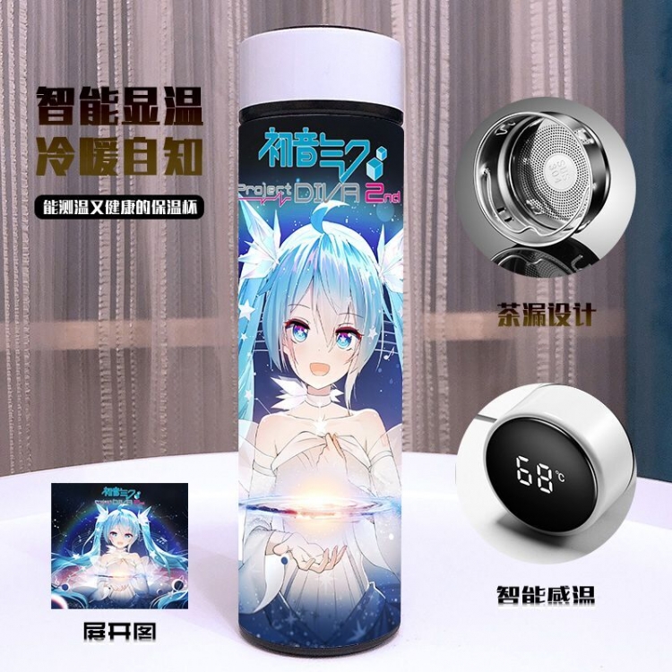 Hatsune Miku Apparent temperature 304 stainless steel Thermos Cup 500ML