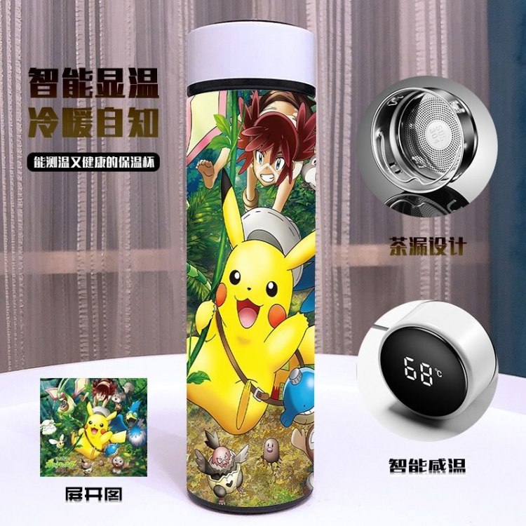 Pokemon Apparent temperature 304 stainless steel Thermos Cup 500ML