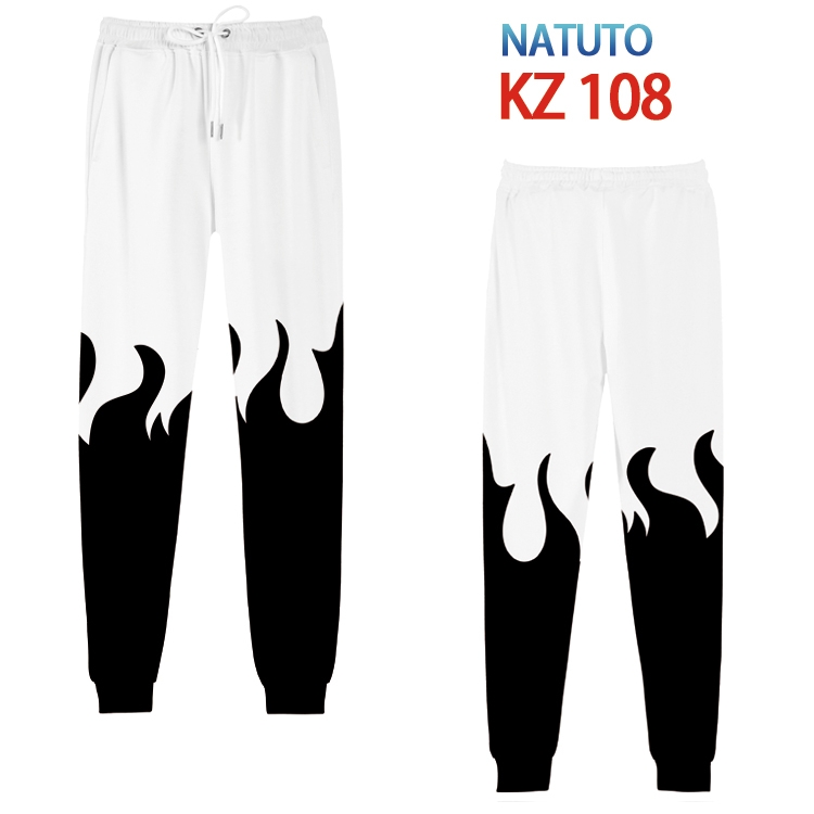 Naruto Anime digital 3D trousers full color trousers from XS to 4XL KZ-108