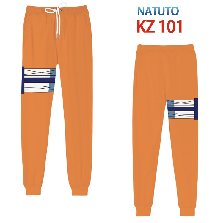 Naruto Anime digital 3D trousers full color trousers from XS to 4XL  KZ-101