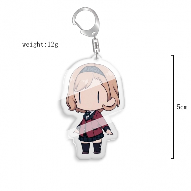 Kakegurui Anime acrylic Key Chain  price for 5 pcs 7812