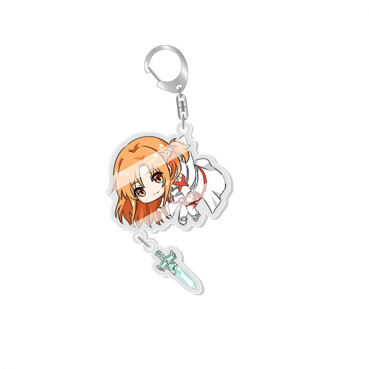 Sword Art Online Anime acrylic Key Chain  price for 5 pcs 7722