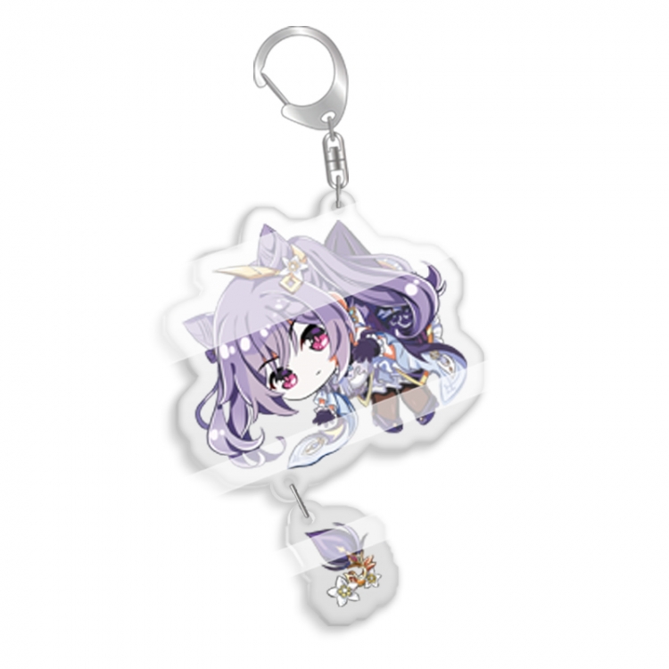 Genshin Impact  Anime acrylic Key Chain price for 5 pcs  7760