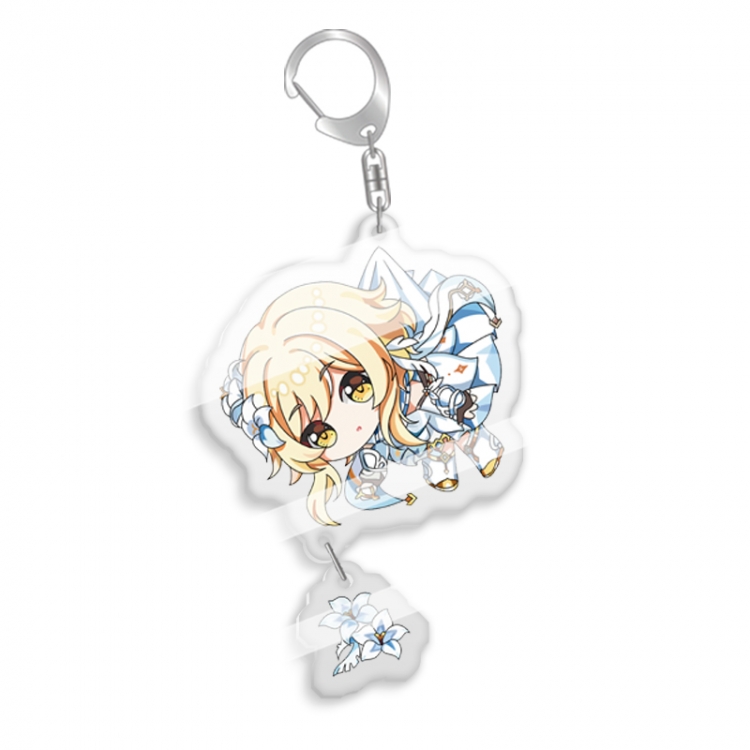 Genshin Impact  Anime acrylic Key Chain price for 5 pcs  7763