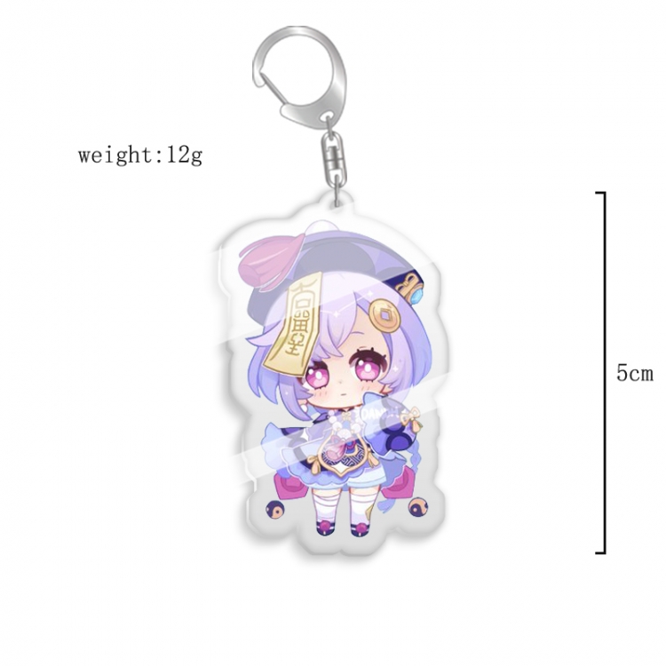 Genshin Impact  Anime acrylic Key Chain Ornaments price for 5 pcs  7835