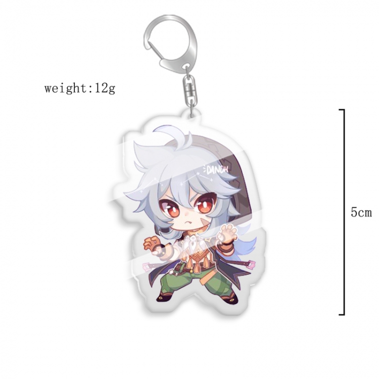 Genshin Impact  Anime acrylic Key Chain Ornaments price for 5 pcs  7837