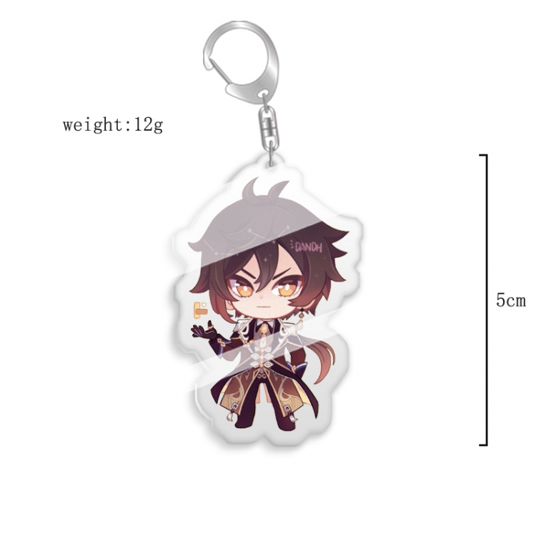 Genshin Impact  Anime acrylic Key Chain Ornaments price for 5 pcs 7841