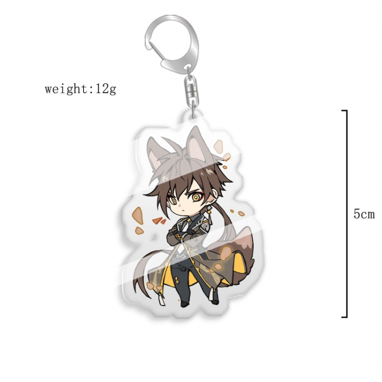 Genshin Impact  Anime acrylic Key Chain Ornaments price for 5 pcs  7679