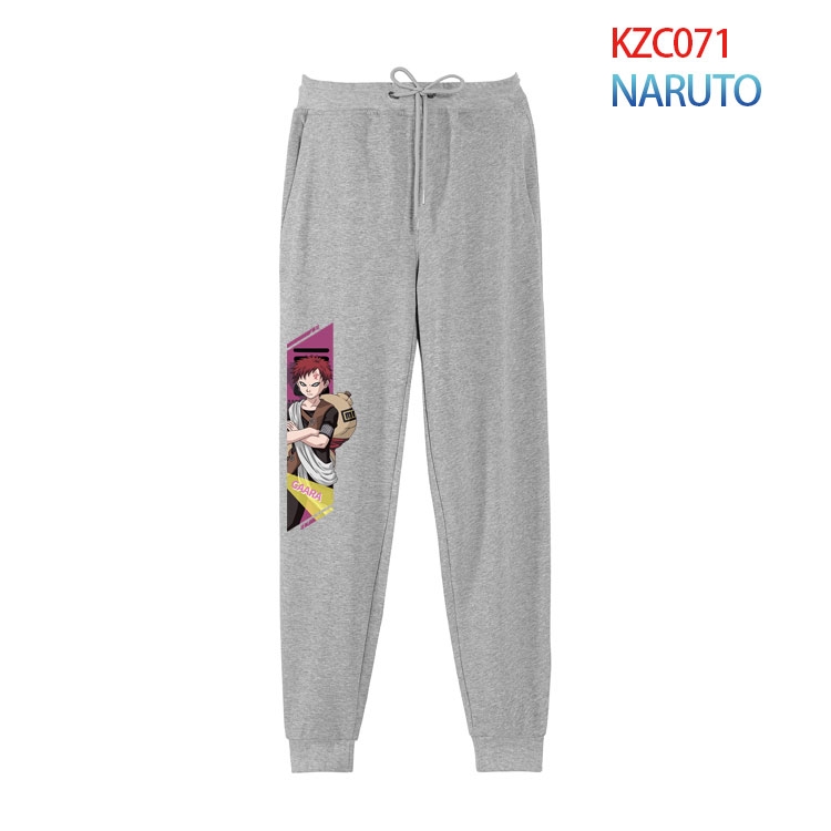 Naruto Anime tie-foot leisure sports cotton trousers from S to 4XL KZC071