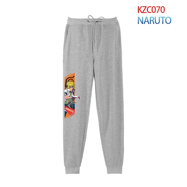 Naruto Anime tie-foot leisure sports cotton trousers from S to 4XL KZC070