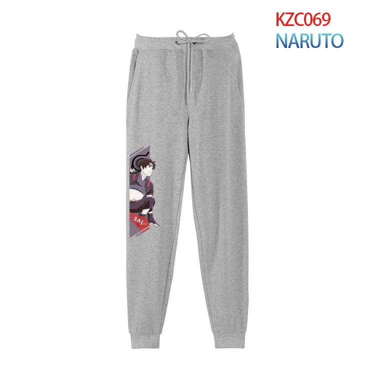 Naruto Anime tie-foot leisure sports cotton trousers from S to 4XL KZC069