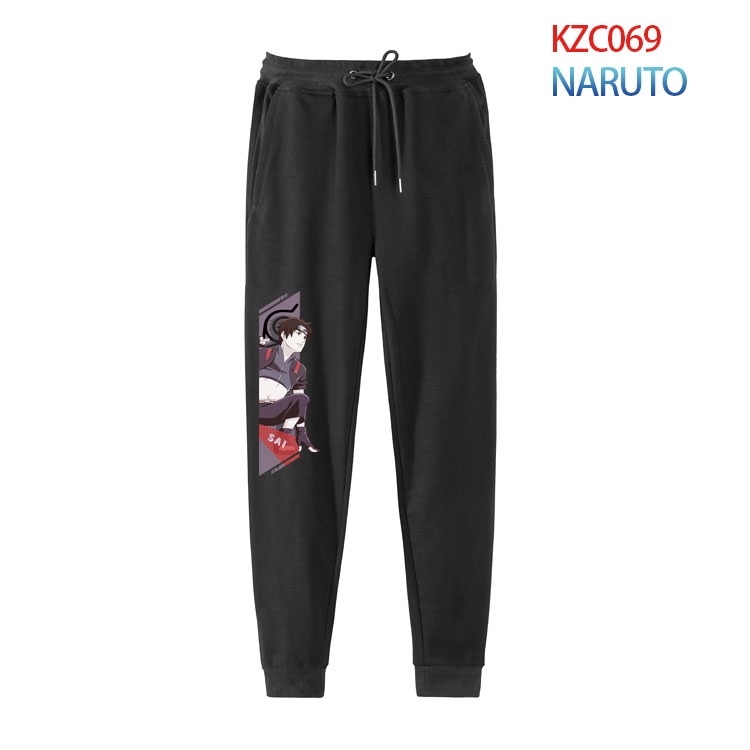 Naruto Anime tie-foot leisure sports cotton trousers from S to 4XL KZC069