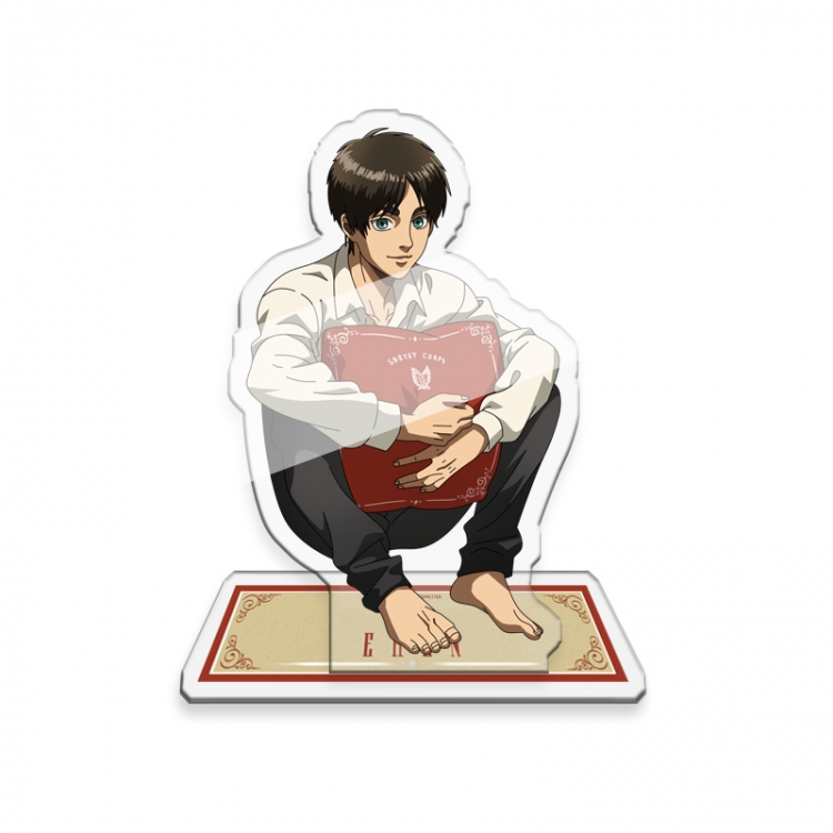 Shingeki no Kyojin Anime character acrylic Standing Plates Key Chain 