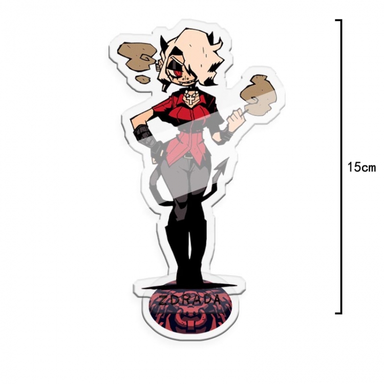 Helltaker Anime character acrylic Standing Plates Keychain