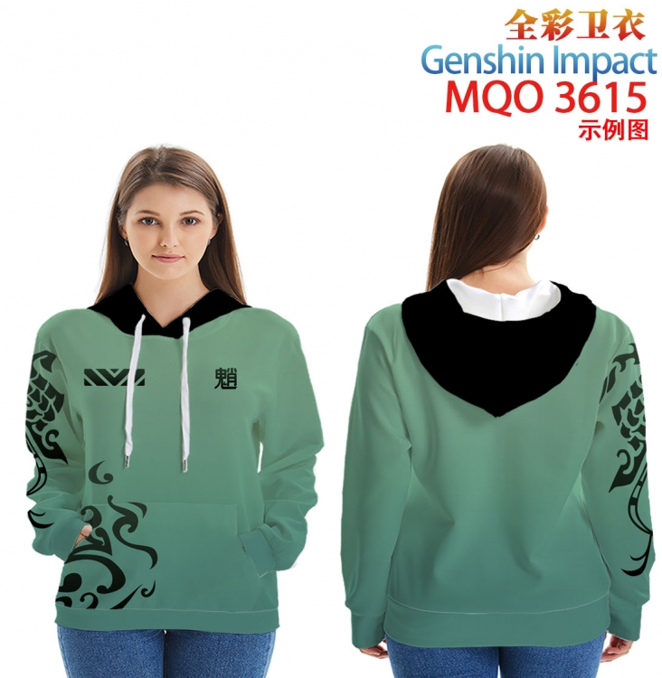 Genshin Impact Full Color Patch pocket Sweatshirt Hoodie EUR SIZE 9 sizes from XXS to XXXXL  MQO3615