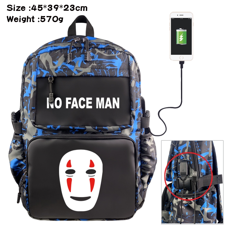 TOTORO Anime waterproof nylon material camouflage backpack school bag 45X39X23CM