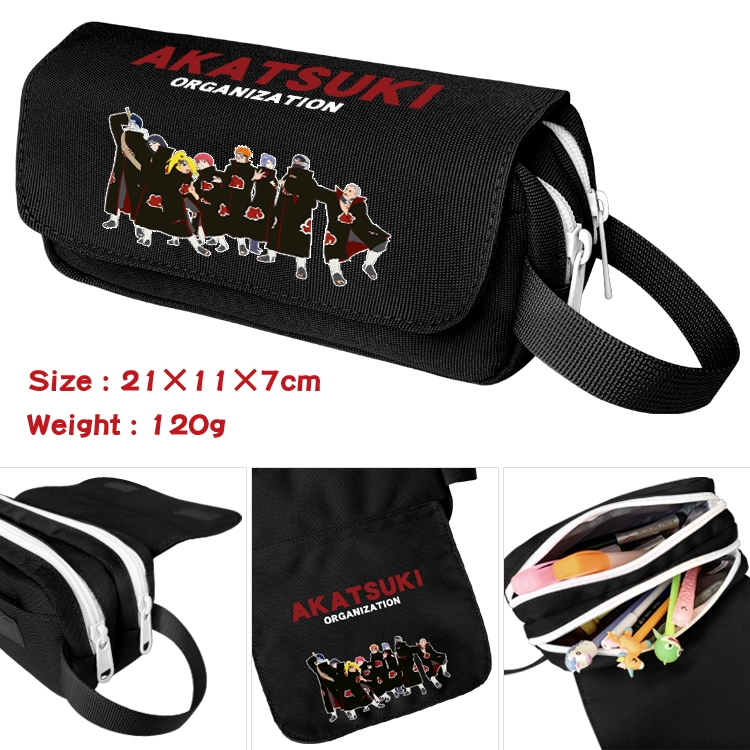 Naruto Portable waterproof double-layer pencil case Pencil Bag  20x11x7cm