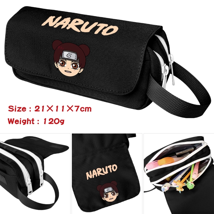 Naruto Portable waterproof double-layer pencil case Pencil Bag  20x11x7cm