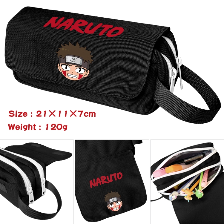 Naruto Portable waterproof double-layer pencil case Pencil Bag  20x11x7cm