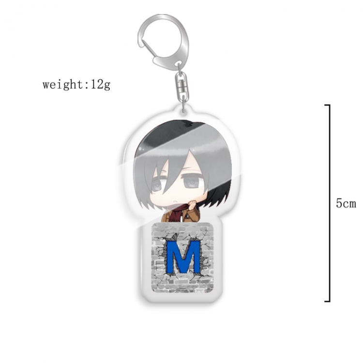 Shingeki no Kyojin  Anime acrylic Key Chain  price for 5 pcs 8000