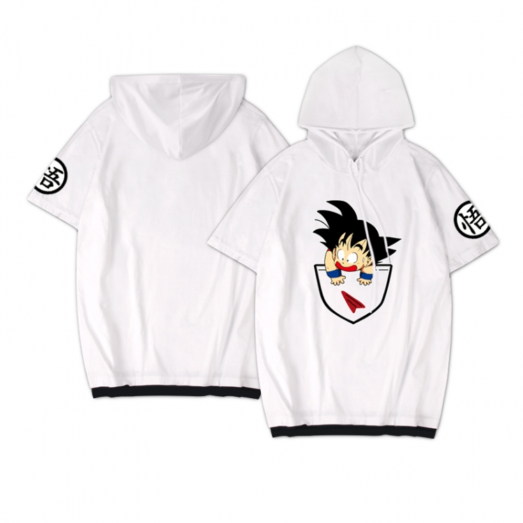 DRAGON BALL Anime peripheral hooded short-sleeved sweater  from S to 3XL