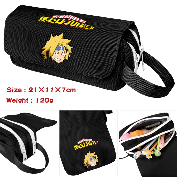 My Hero Academia Portable waterproof double-layer pencil case Pencil Bag 20x11x7cm