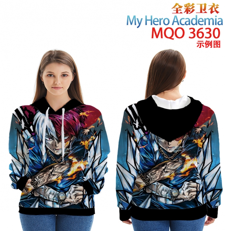 My Hero Academia Full Color Patch pocket Sweatshirt Hoodie EUR SIZE 9 sizes from XXS to XXXXL MQO3630