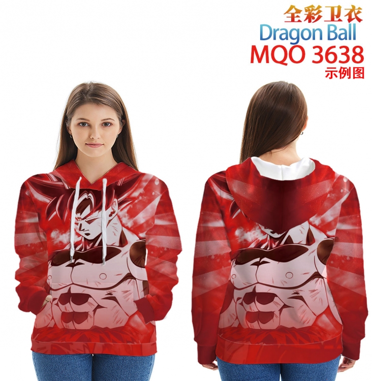 DRAGON BALL Full Color Patch pocket Sweatshirt Hoodie EUR SIZE 9 sizes from XXS to XXXXL  MQO3638