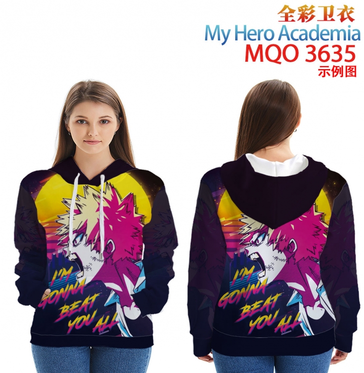 My Hero Academia Full Color Patch pocket Sweatshirt Hoodie EUR SIZE 9 sizes from XXS to XXXXL  MQO3635