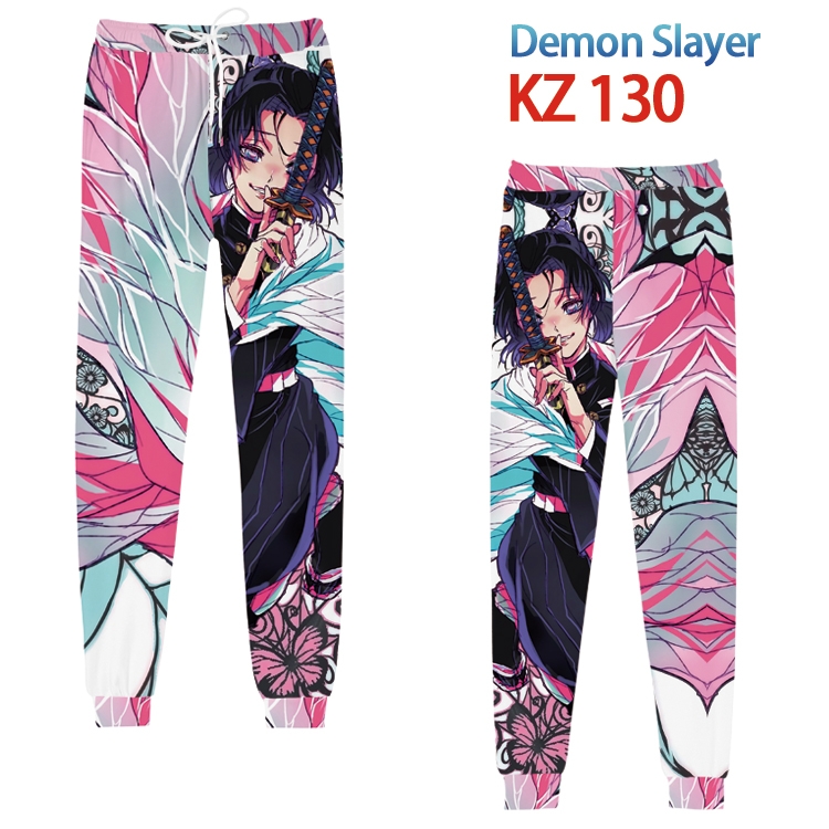 Demon Slayer Kimets Anime digital 3D trousers full color trousers from XS to 4XL KZ130 