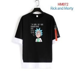 Rick and Morty round neck fake...