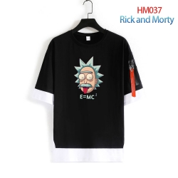 Rick and Morty round neck fake...