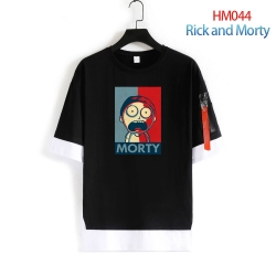 Rick and Morty round neck fake...