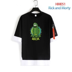 Rick and Morty round neck fake...