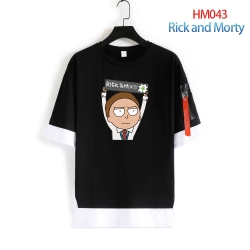 Rick and Morty round neck fake...