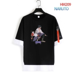 Naruto round neck fake two loo...