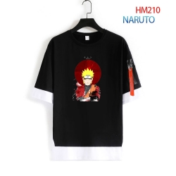 Naruto round neck fake two loo...