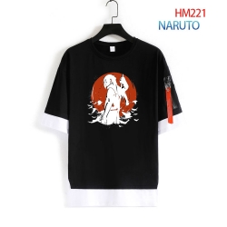 Naruto round neck fake two loo...