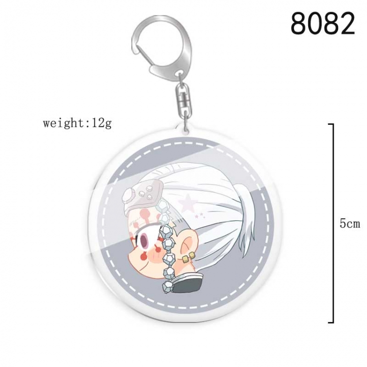 Demon Slayer Kimets Anime acrylic Key Chain price for 5 pcs  8082