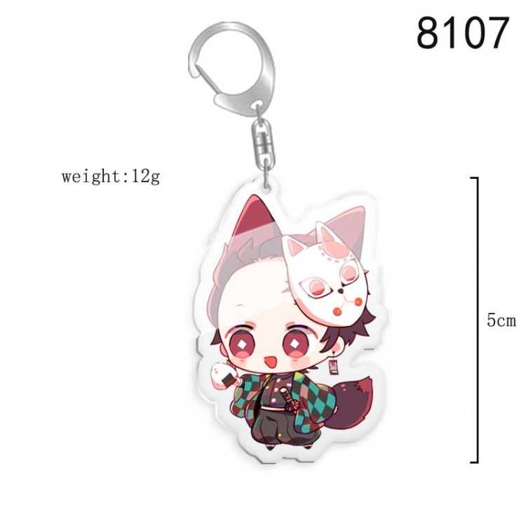 Demon Slayer Kimets Anime acrylic Key Chain price for 5 pcs  8107