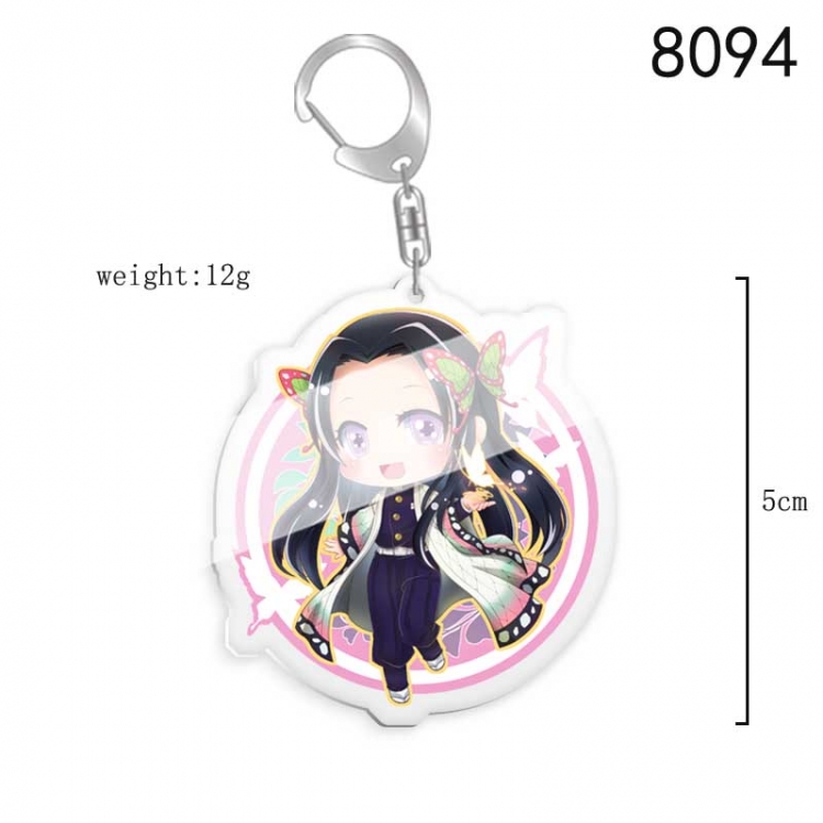 Demon Slayer Kimets Anime acrylic Key Chain price for 5 pcs 8094