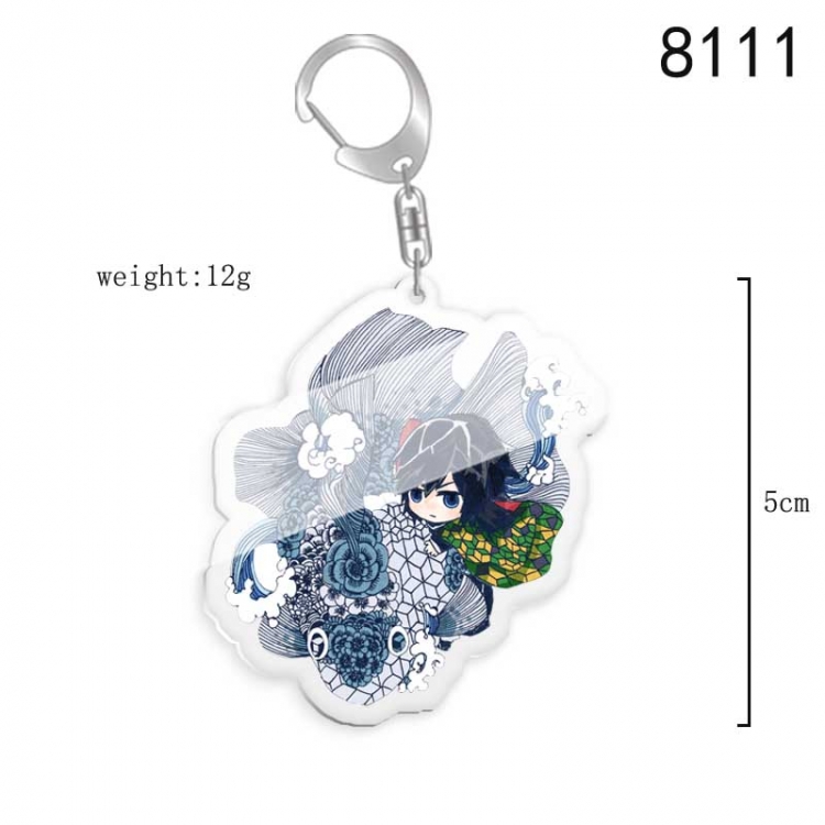 Demon Slayer Kimets Anime acrylic Key Chain price for 5 pcs  8111