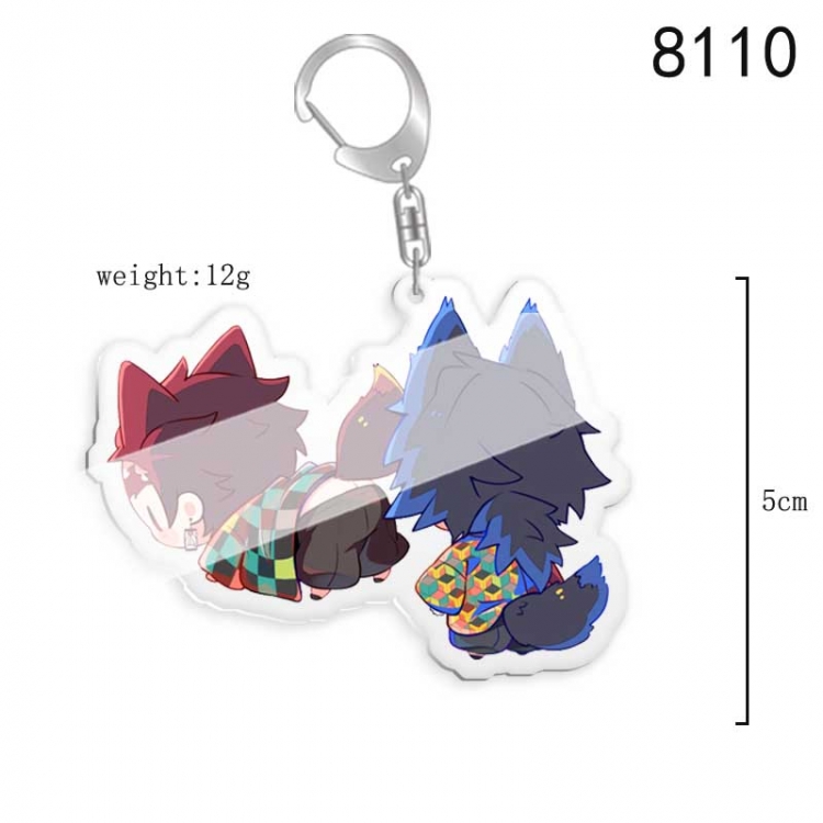 Demon Slayer Kimets Anime acrylic Key Chain price for 5 pcs 8110