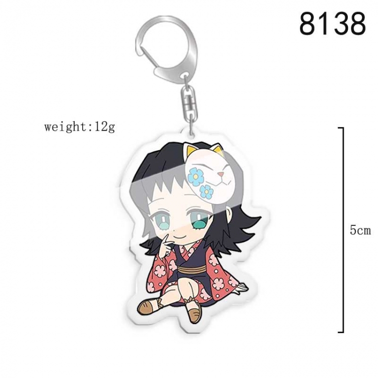 Demon Slayer Kimets Anime acrylic Key Chain price for 5 pcs  8138