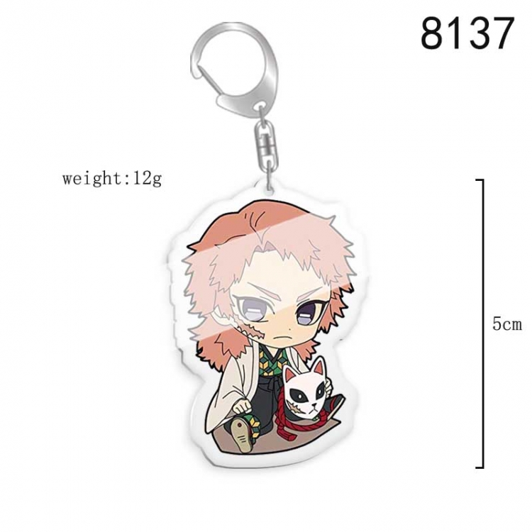 Demon Slayer Kimets Anime acrylic Key Chain price for 5 pcs  8137