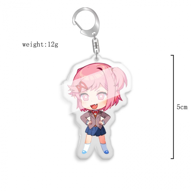 Doki Doki Literature Club!  Anime acrylic Key Chain price for 5 pcs  8072